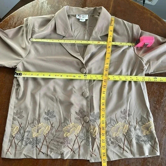 NWT Maggie Sweet 3 Piece Skirt Set Tan Size 1X Petite - Picture 8 of 14